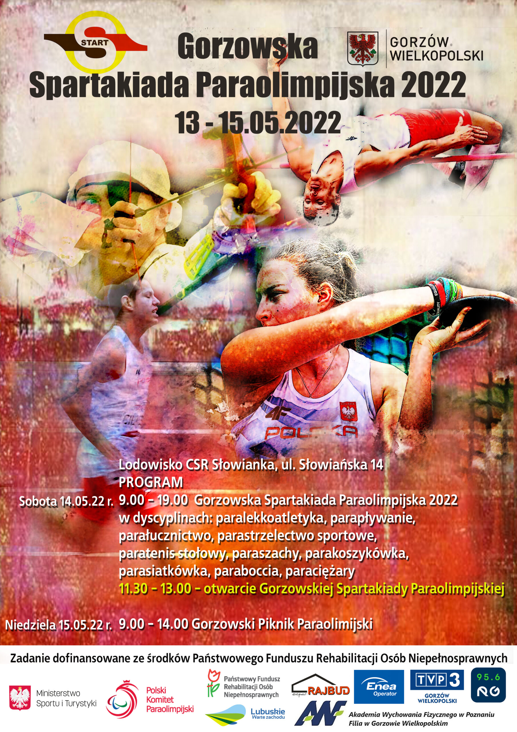 plakat gorzowska spartakiada paraolimpijska 2022