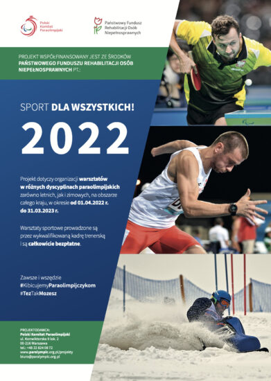 plakat sport dla wszystkich 2022