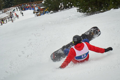 ParaSki4Europe. Fot. Adrian Stykowski, PKPar (29.02.2020) / snowboard