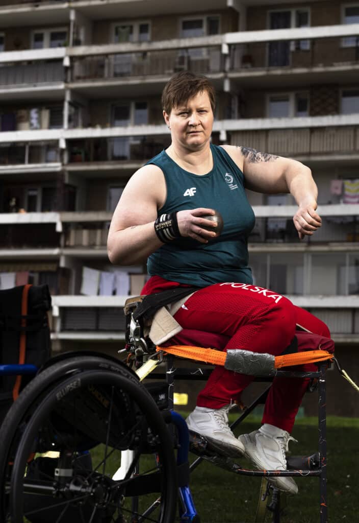 Poland Jelenia Gora Sport Sportswoman Athletics Paralympics Shot Put Portrait Lucyna Kornobys