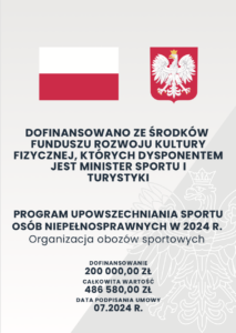 Program Upowszechniania Sportu Osób Niepełnosprawnych W 2023 R. – Organizacja Obozów Sportowych