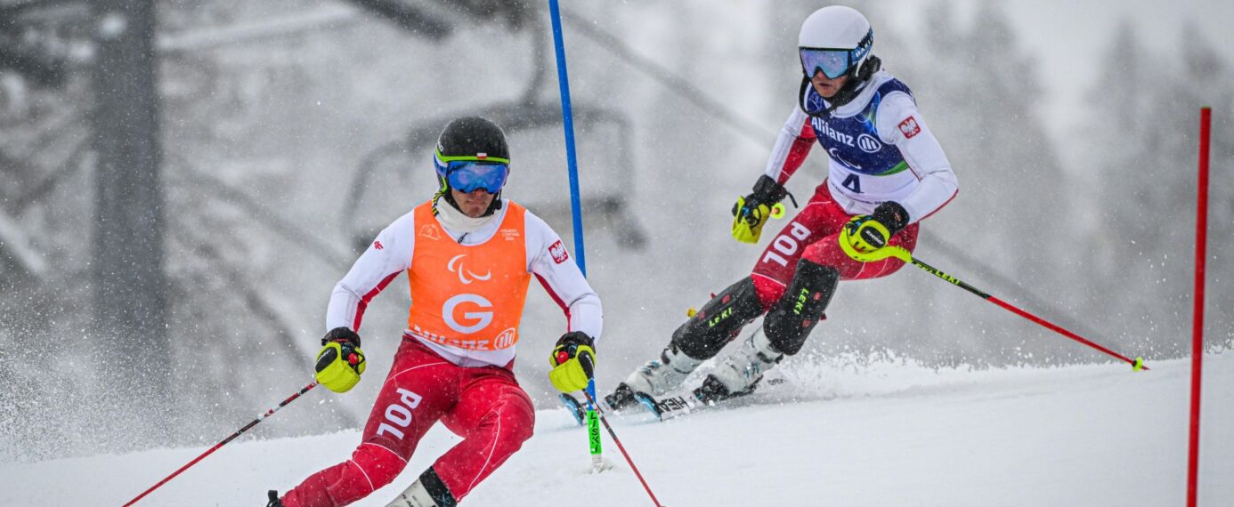 Paranarciarstwo alpejskie. Gołaś z Walasem prowadzą po pierwszym przejeździe slalomu!