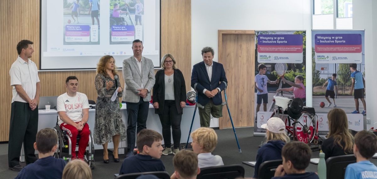 Paralimpijczycy uczą dzieci sportu, empatii i wiary w siebie w ramach kampanii Grupy LUX MED „Wszyscy w grze – Inclusive Sports”, pod patronatem Polskiego Komitetu Paralimpijskiego 
